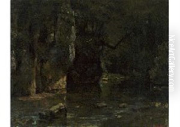 Ruisseau De La Breme Oil Painting by Gustave Courbet