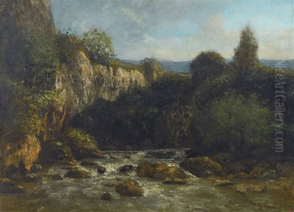 Les Gorges De La Loue by Gustave Courbet