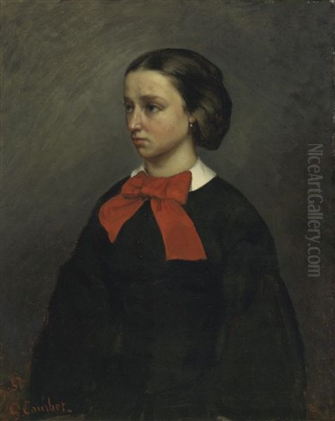 Mademoiselle Jacquet Oil Painting by Gustave Courbet