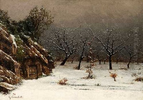 L'hiver A Maisieres Oil Painting by Gustave Courbet