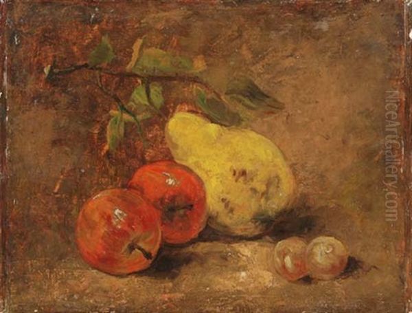 Stilleben Mit Fruchten Oil Painting by Gustave Courbet