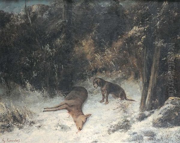 La Biche Morte (collab. W/cherubino Pata) by Gustave Courbet