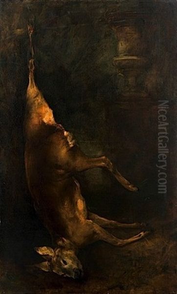 Chevreuil Mort (in Collab.) Oil Painting by Gustave Courbet