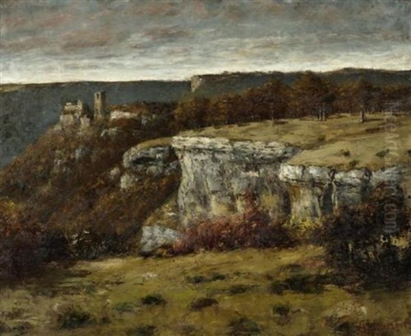 Chateau De Scey En Varais Oil Painting by Gustave Courbet