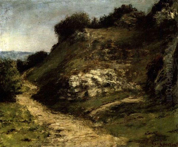 Sentier Dans Les Rochers by Gustave Courbet