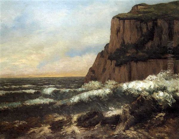 Falesia A Etretat by Gustave Courbet