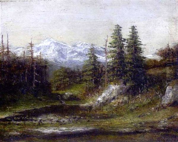 Paysage Alpin Oil Painting by Gustave Courbet