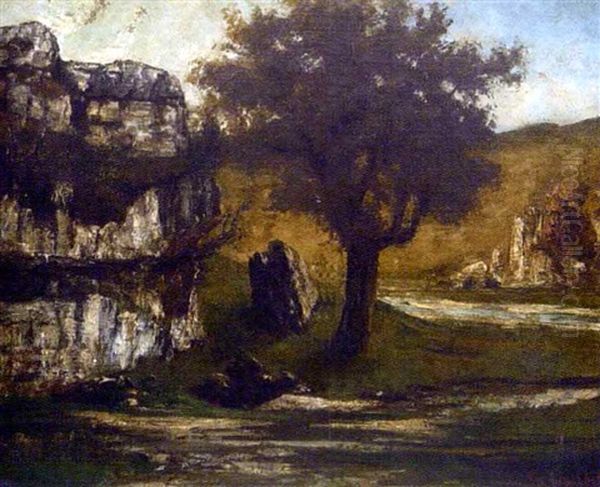 Paysage Du Jura Oil Painting by Gustave Courbet