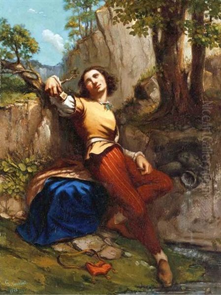 Le Sculpteur Oil Painting by Gustave Courbet