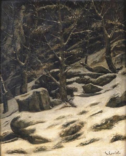 L'hiver Oil Painting by Gustave Courbet