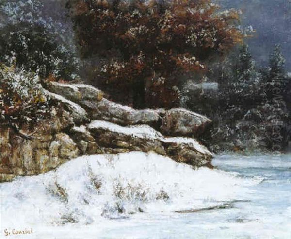 L'hiver Oil Painting by Gustave Courbet