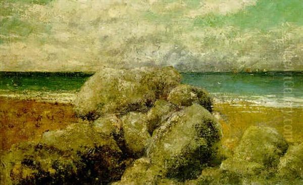 La Cote Du Mer Oil Painting by Gustave Courbet