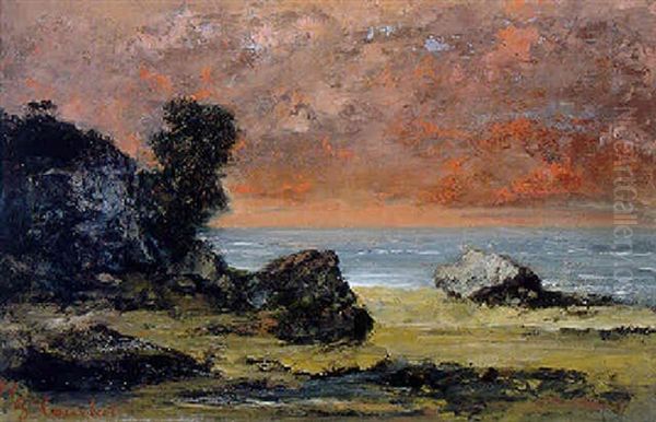 Apres L'orage, Marine Oil Painting by Gustave Courbet