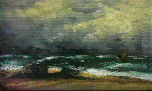 Vagues Oil Painting by Gustave Courbet