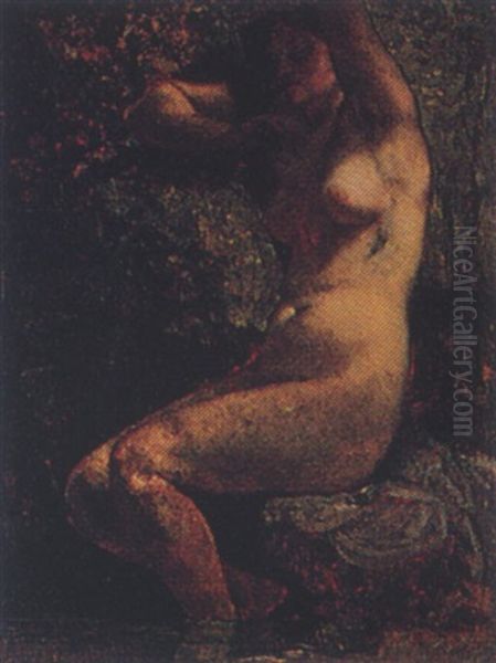 Baigneuse Oil Painting by Gustave Courbet