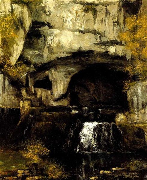 Source De Lison Oil Painting by Gustave Courbet