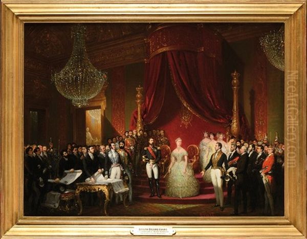 La Commission Du Musee Napoleon Presente A Leurs Majestes Imperiales, Au Palais De Saint-cloud, Les Plans Du Musee Fonde A Amiens Par L