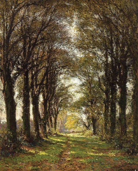 Derniers Beaux Jours D'automne Oil Painting by Franz Courtens