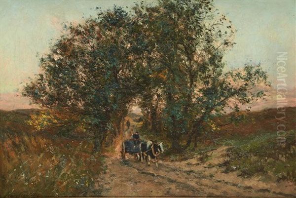 Derniers Rayons Oil Painting by Franz Courtens