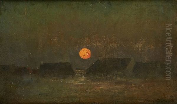 Lever De Lune Oil Painting by Franz Courtens