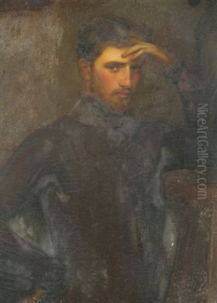 Portrait D'homme Oil Painting by Gustave Claude Etienne Courtois