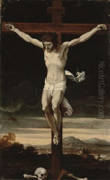 The Crucifixion Oil Painting by Jacques Courtois