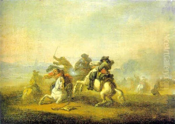 Escena De Batalla Oil Painting by Jacques Courtois