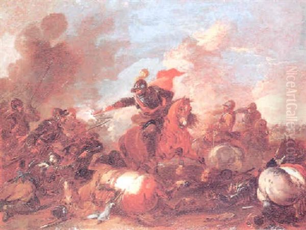 Escena De Batalla Oil Painting by Jacques Courtois