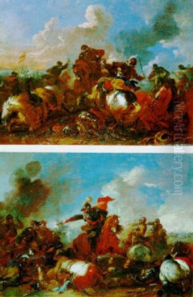 Batalla Oil Painting by Jacques Courtois