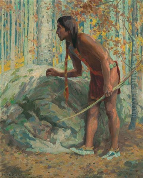 Indian Archer Oil Painting by Eanger Irving Couse