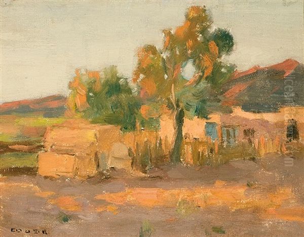 Adobe House Oil Painting by Eanger Irving Couse