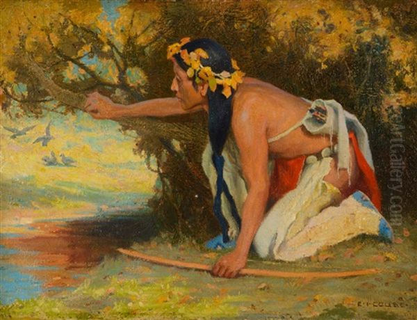 Hunting Son Oil Painting by Eanger Irving Couse