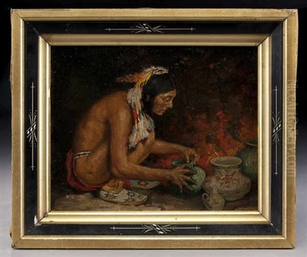 The Pottery Maker (study) Oil Painting by Eanger Irving Couse