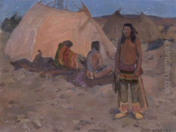 The Encampment Oil Painting by Eanger Irving Couse