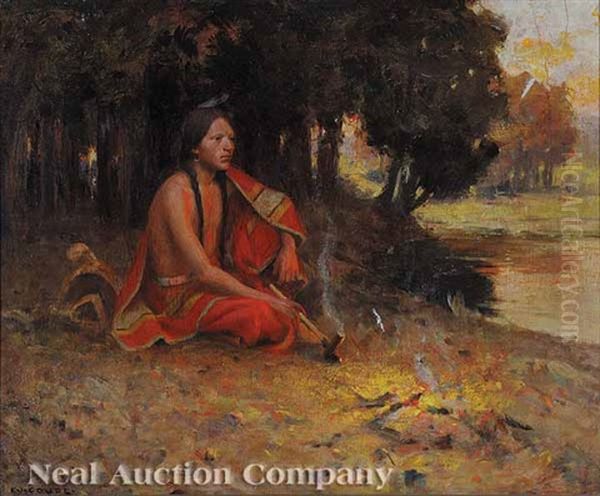 The Evening Camp Oil Painting by Eanger Irving Couse