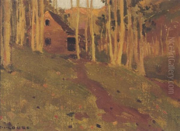 A Miner's Cabin Oil Painting by Eanger Irving Couse