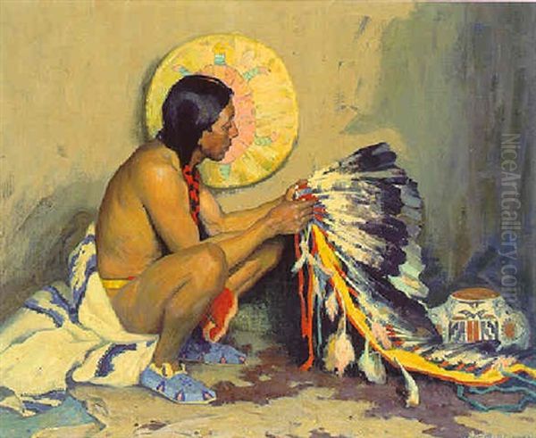 His Choicest Treasures Oil Painting by Eanger Irving Couse