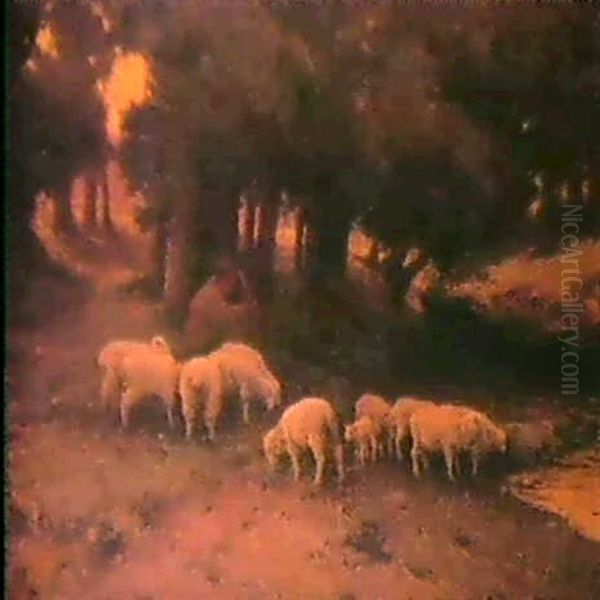 The Shepherds Flock Oil Painting by Eanger Irving Couse