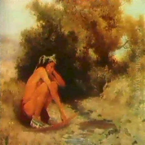 Indian Boy Oil Painting by Eanger Irving Couse