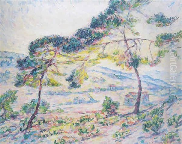 Paysage Du Midi Fauve Oil Painting by Lucie Cousturier