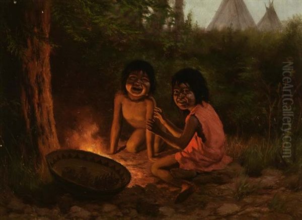 The Fire Worshippers Oil Painting by Alice Coutts