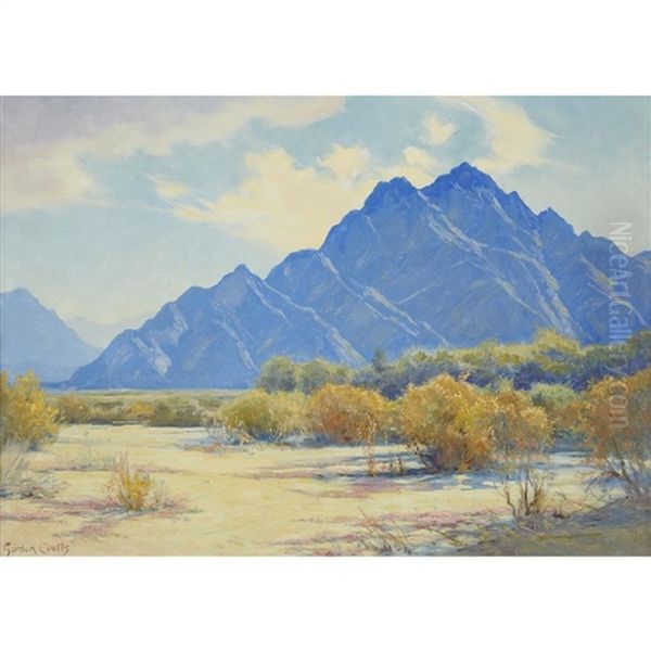 Sage And Mountains Oil Painting by Gordon Coutts