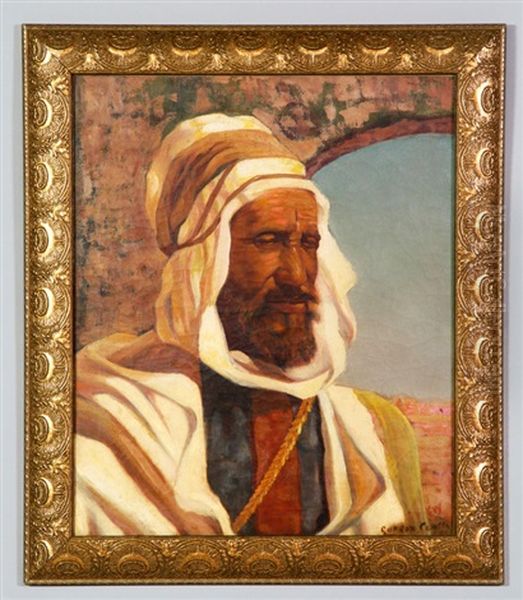 Portrait Of Moroccan Man by Gordon Coutts