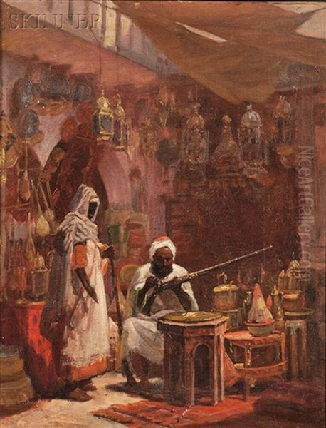 The Market Seller Oil Painting by Gordon Coutts