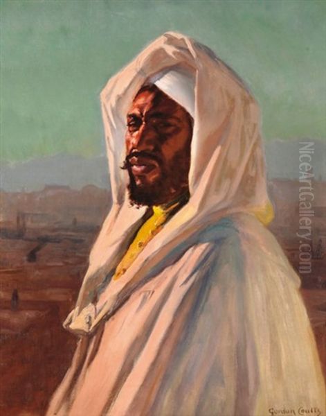 Portrait D'abd-el-krim (?) Oil Painting by Gordon Coutts