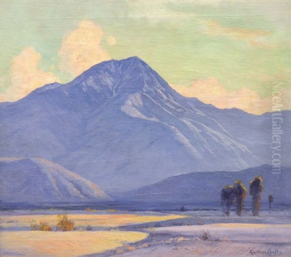 Evening At Mount San Jacinto Oil Painting by Gordon Coutts