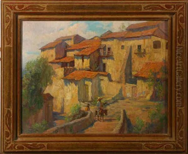 Mexican Village Scene by Gordon Coutts