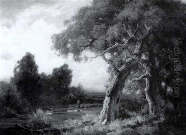 Oaks At Piedmont Oil Painting by Gordon Coutts