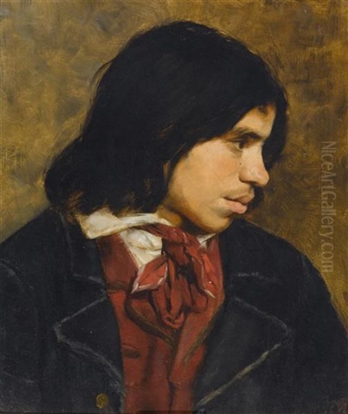 Herrenportrait Oil Painting by Thomas Couture