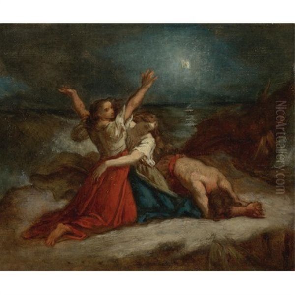 Stella Maris (study) Oil Painting by Thomas Couture